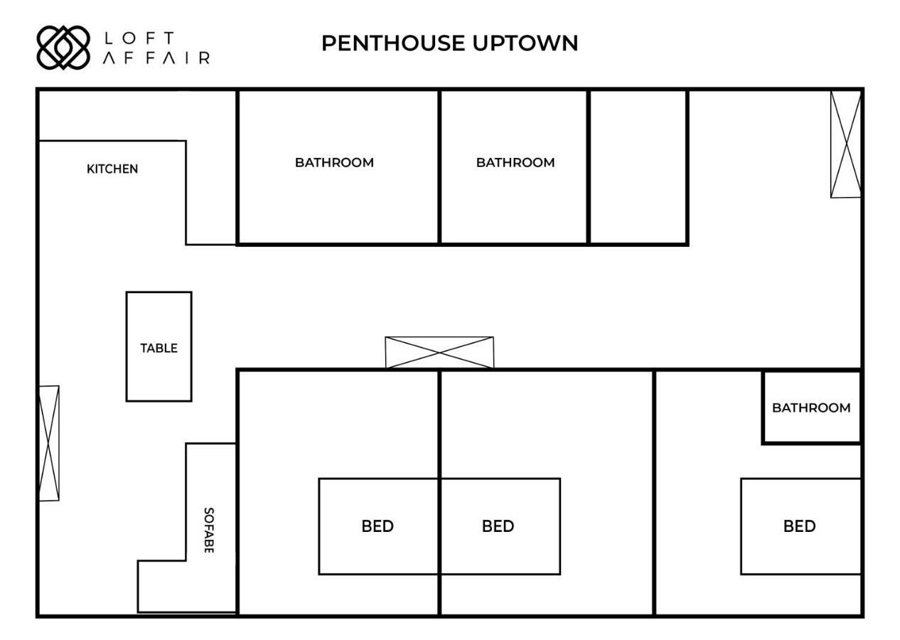 Penthouse Uptown - Loftaffair Διαμέρισμα Krasków Εξωτερικό φωτογραφία